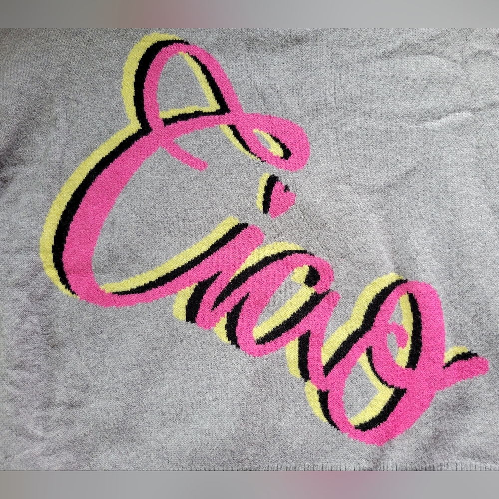Philosophy | Cute Gray 'Ciao' Graphic Pullover Sweater - Picture 4 of 9